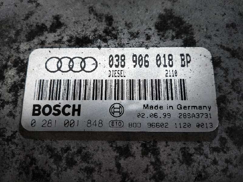 Recambio de centralita motor uce para audi a3 (8l) 1.9 tdi ambiente referencia OEM IAM 0281001848 038906018BP 