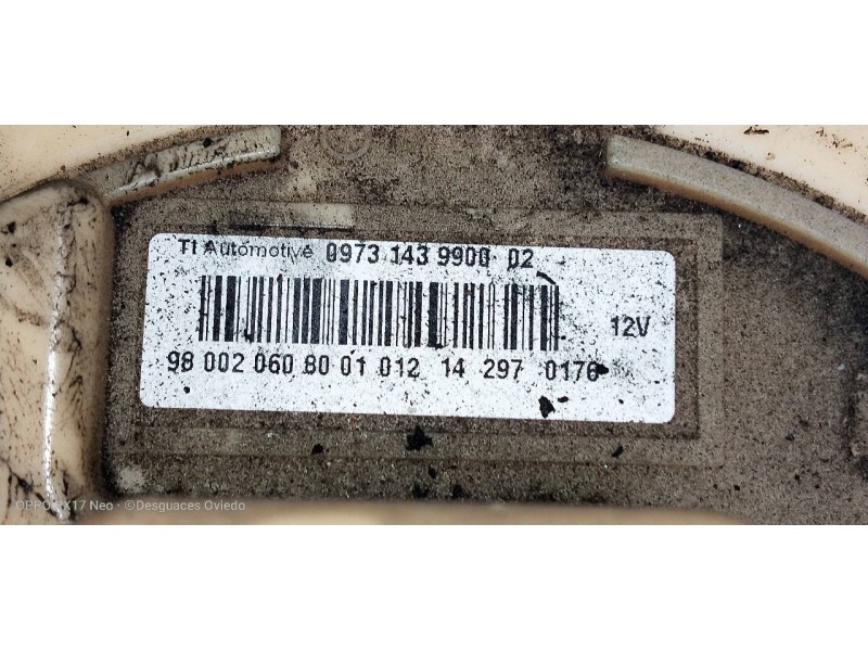 Recambio de bomba combustible para peugeot 308 1.6 16v e-hdi fap referencia OEM IAM 9800206080 0973143990002 