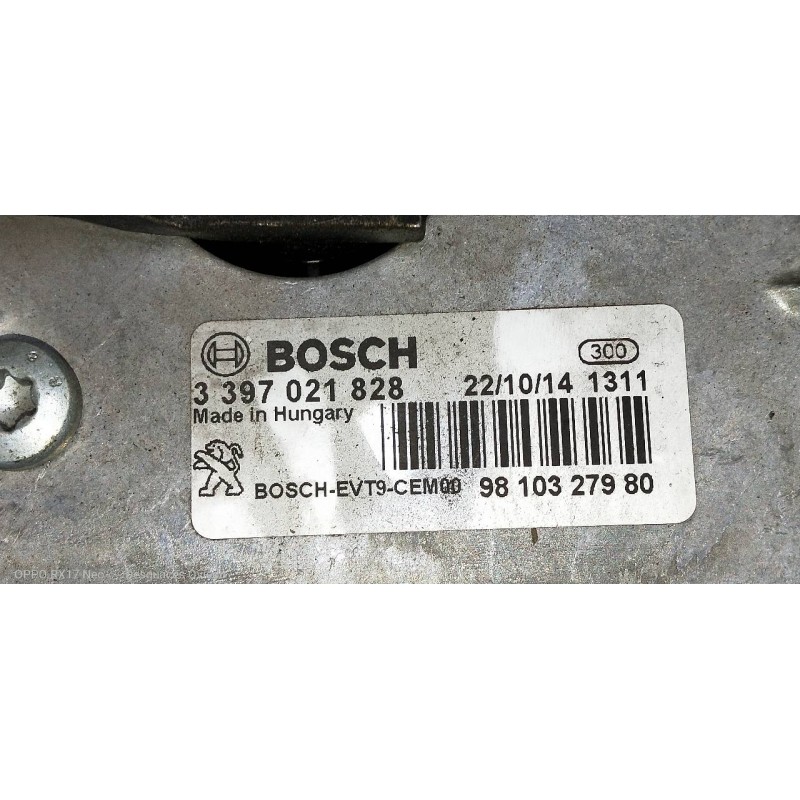 Recambio de motor limpia delantero para peugeot 308 1.6 16v e-hdi fap referencia OEM IAM 0390241587 3397021828 9810327980
