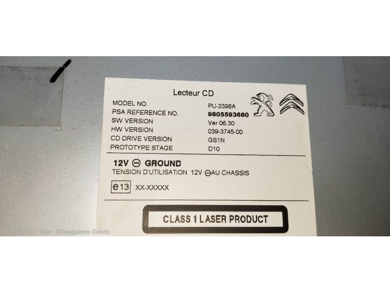 Recambio de modulo electronico para peugeot 308 1.6 16v e-hdi fap referencia OEM IAM 9805593680 PU3396A 