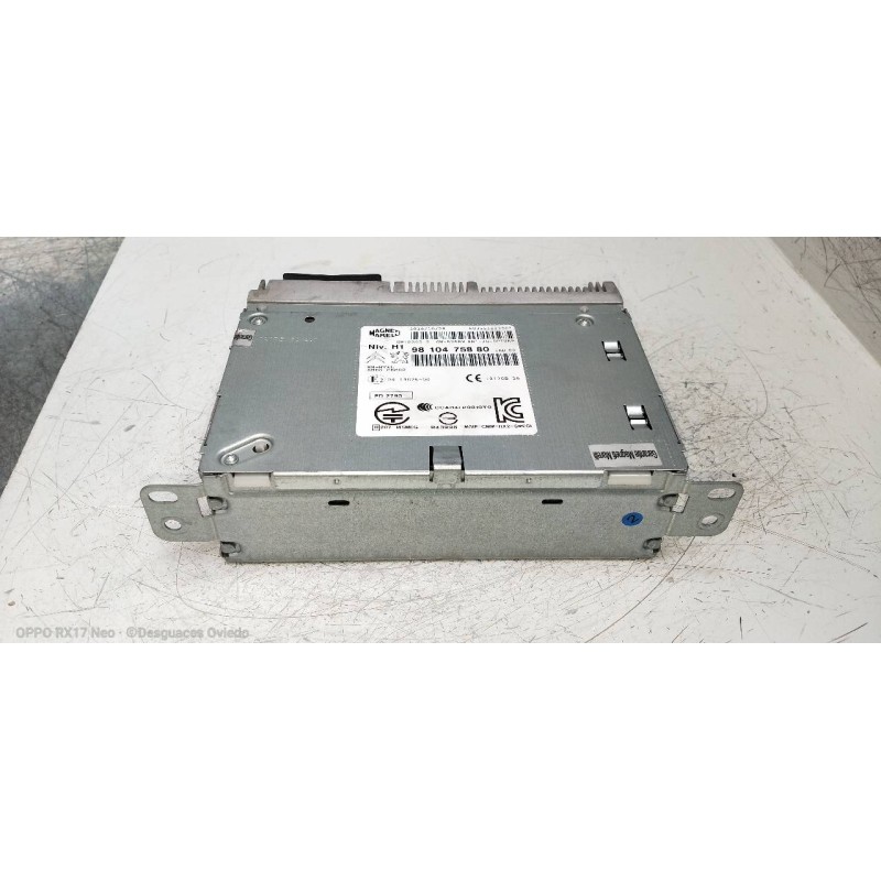 Recambio de sistema audio / radio cd para peugeot 308 1.6 16v e-hdi fap referencia OEM IAM 9810475880  
