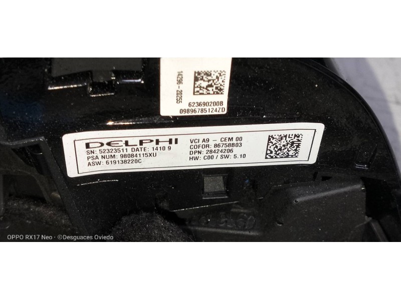 Recambio de amortiguadores maletero / porton para peugeot 308 1.6 blue-hdi  fap referencia OEM IAM 9807899380