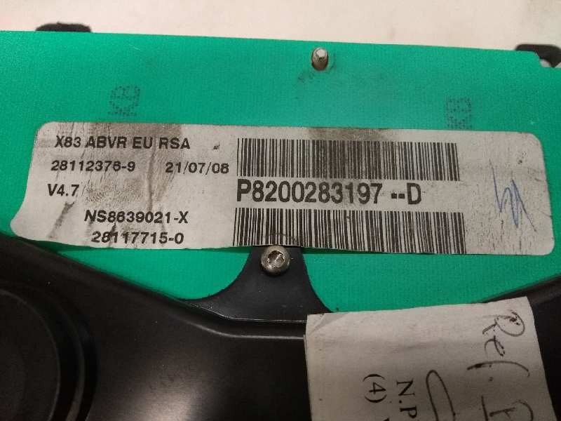 Recambio de cuadro instrumentos para nissan primastar (x..) 2.0 dci diesel referencia OEM IAM P8200283197D 281123769 NS8639021X