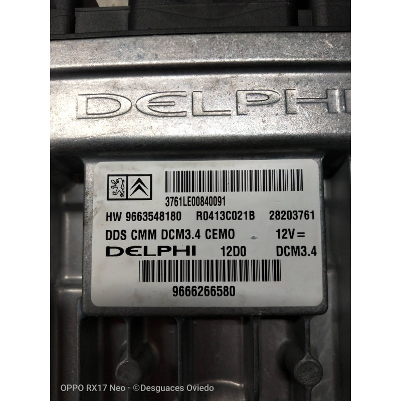 Recambio de centralita motor uce para peugeot 407 sw sport referencia OEM IAM R0413C021B 9663548180 9666266580 28203761