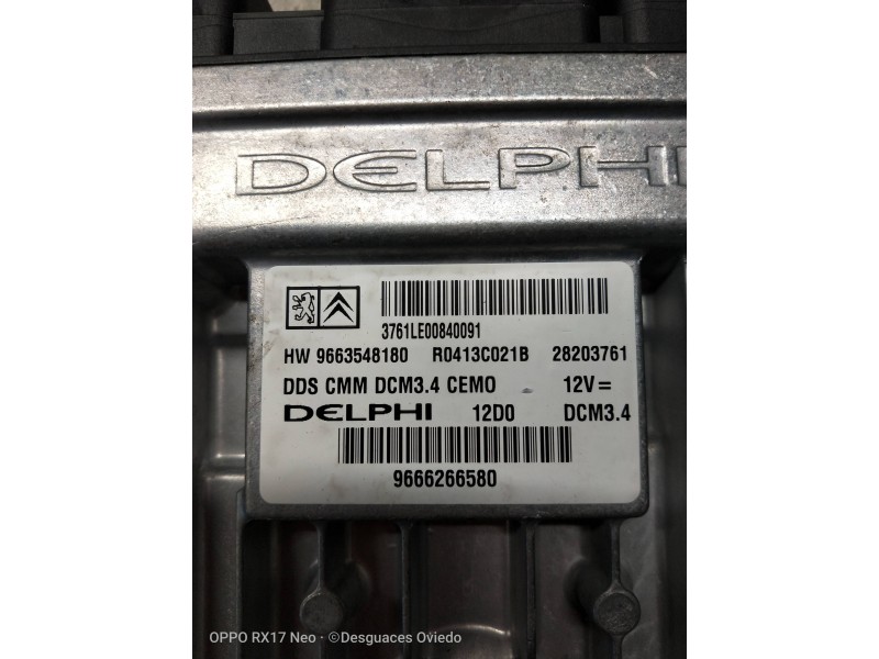 Recambio de centralita motor uce para peugeot 407 sw sport referencia OEM IAM R0413C021B 9663548180 9666266580 28203761