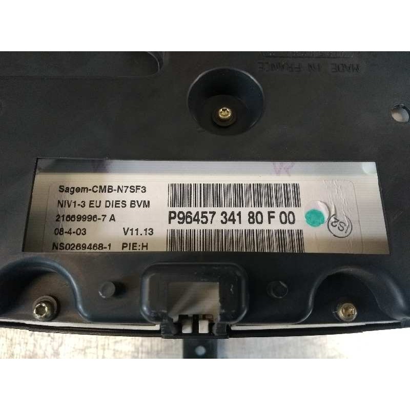 Recambio de cuadro instrumentos para citroen xsara berlina 1.9 d sx referencia OEM IAM P9645734180 F00 216699967A