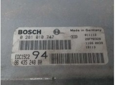 Recambio de centralita motor uce para peugeot 307 (s1) xs referencia OEM IAM 0281010747 9643524880 EDC15C2 94 2
