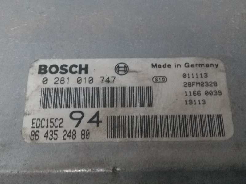 Recambio de centralita motor uce para peugeot 307 (s1) xs referencia OEM IAM 0281010747 9643524880 EDC15C2 94 Recambio de centralita motor uce para peugeot 307 (s1) xs referencia OEM IAM 0281010747 9643524880 EDC15C2 94