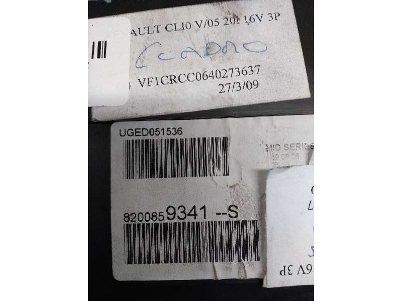 Recambio de cuadro instrumentos para renault clio iii 2.0 16v referencia OEM IAM 8200859341S UGED051536 