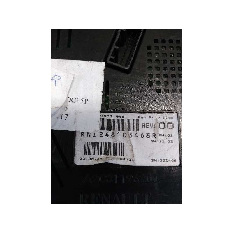 Recambio de cuadro instrumentos para renault megane iii sport tourer 1.5 dci diesel referencia OEM IAM 248103468R  