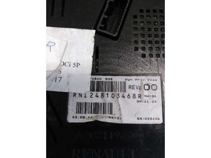 Recambio de cuadro instrumentos para renault megane iii sport tourer 1.5 dci diesel referencia OEM IAM 248103468R  