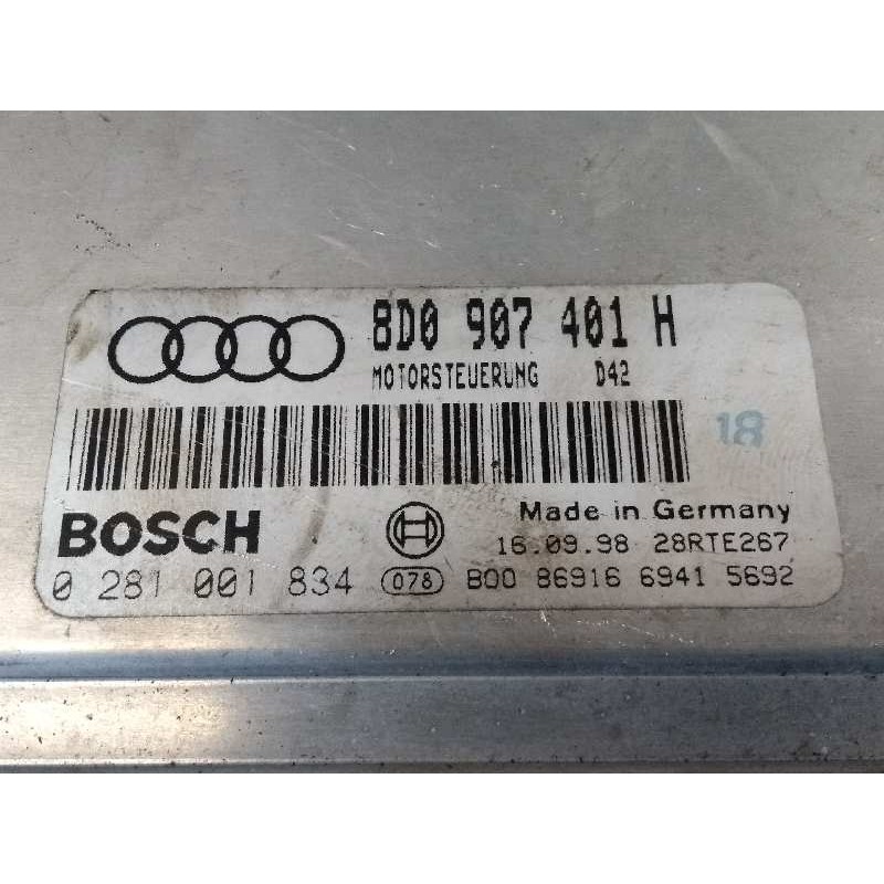 Recambio de centralita motor uce para audi a4 berlina (b5) 2.5 tdi referencia OEM IAM 0281001834 8D0907401H D42