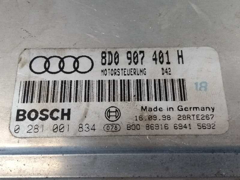Recambio de centralita motor uce para audi a4 berlina (b5) 2.5 tdi referencia OEM IAM 0281001834 8D0907401H D42
