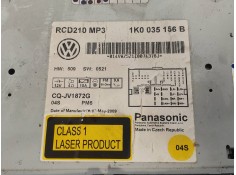 Recambio de sistema audio / radio cd para volkswagen touran (1t2) advance referencia OEM IAM 1K0035156B RCD210MP3  2