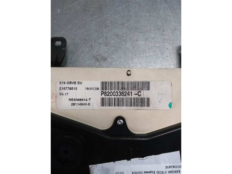 Recambio de cuadro instrumentos para renault kangoo (f/kc0) express confort referencia OEM IAM P8200336241C NS8068914T 