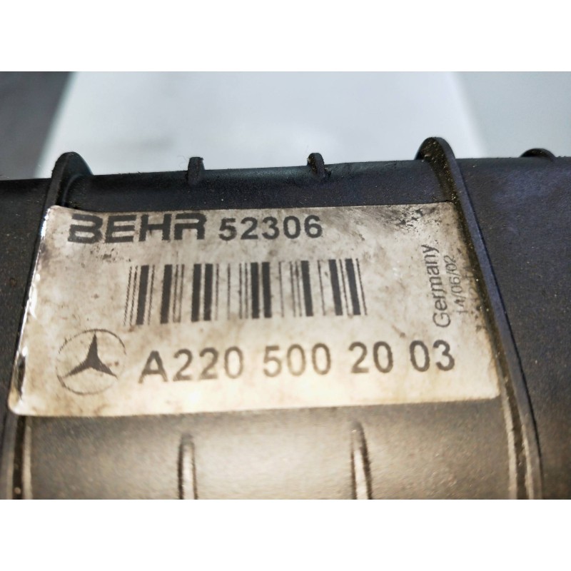 Recambio de radiador agua para mercedes clase s (w220) berlina 5.5 v12 36v cat referencia OEM IAM 2205002003  