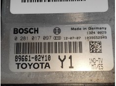 Recambio de centralita motor uce para toyota auris 1.4 turbodiesel cat referencia OEM IAM 0281017097 8966102Y10  2