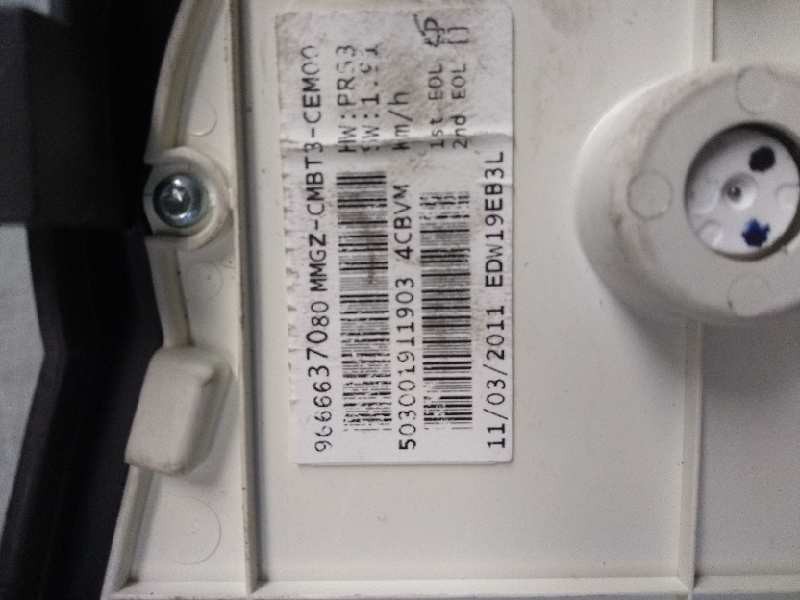 Recambio de cuadro instrumentos para peugeot 206+ básico referencia OEM IAM 9666637080  