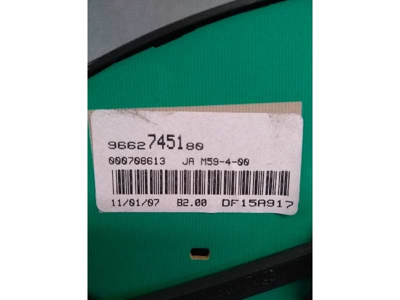 Recambio de cuadro instrumentos para citroen berlingo 1.6 hdi 75 xtr referencia OEM IAM 9662745180  