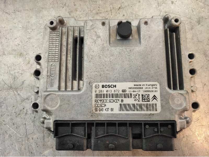 Recambio de centralita motor uce para citroen berlingo station wagon x referencia OEM IAM 0281013872 9664843780 EDC16C34 9653958