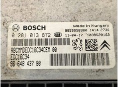 Recambio de centralita motor uce para citroen berlingo station wagon x referencia OEM IAM 0281013872 9664843780 EDC16C34 9653958 2