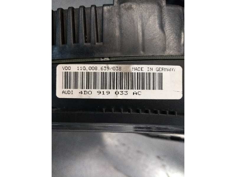 Recambio de cuadro instrumentos para audi a8 (d2) 4.2 quattro referencia OEM IAM 110008639038 4D0919033AC 