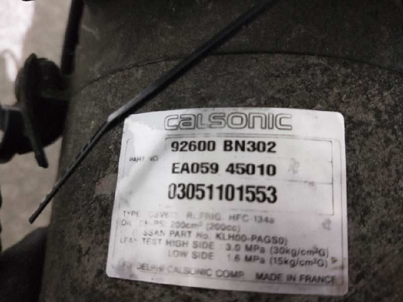 Recambio de compresor aire acondicionado para nissan almera (n16/e) comfort referencia OEM IAM 92600BN302 EA05945010 CSV613