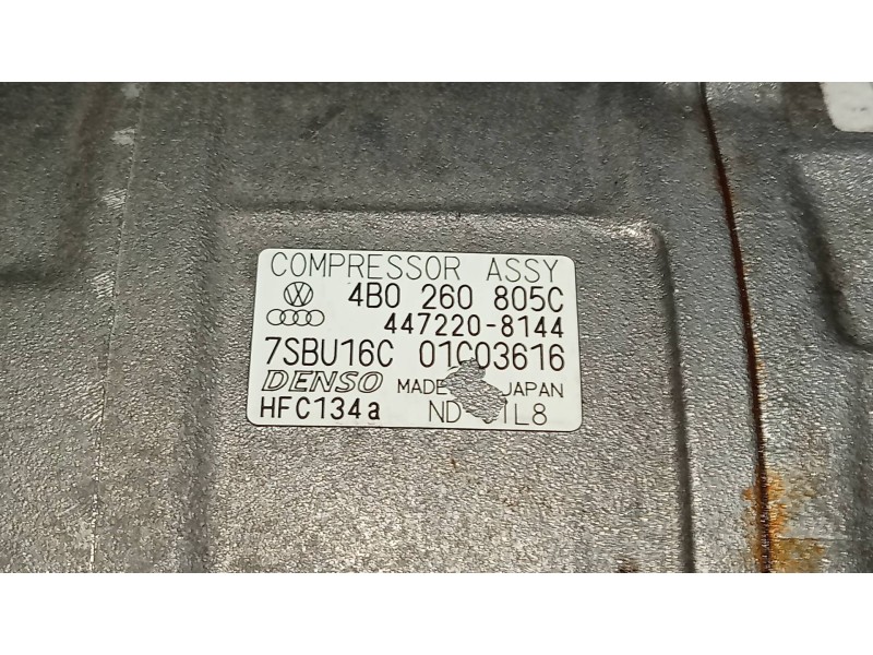 Recambio de compresor aire acondicionado para audi a8 (d2) 2.5 tdi quattro referencia OEM IAM 4472208144 4B0260805C 