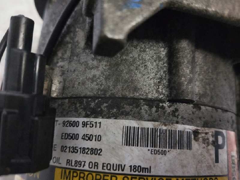 Recambio de compresor aire acondicionado para nissan primera berlina (p12) 1.6 cat referencia OEM IAM 926009F511 ED50045010 ED50 Recambio de compresor aire acondicionado para nissan primera berlina (p12) 1.6 cat referencia OEM IAM 926009F511 ED50045010 ED50