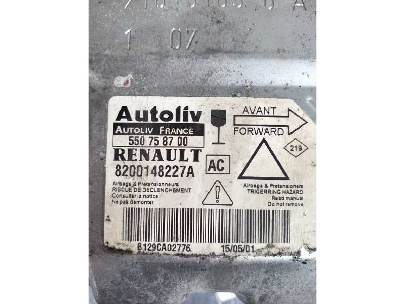 Recambio de centralita airbag para renault laguna ii (bg0) authentique referencia OEM IAM 550758700 8200148227A AC
