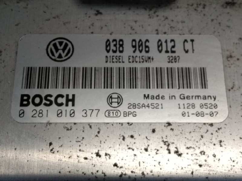 Recambio de centralita motor uce para volkswagen polo (9n1) conceptline referencia OEM IAM 0281010377 038906012CT EDC15VM