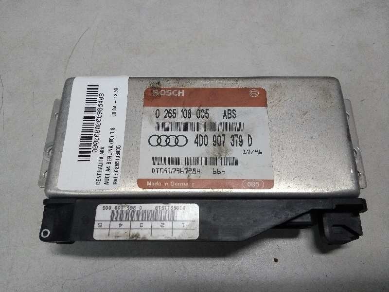 Recambio de centralita abs para audi a4 berlina (b5) 1.8 referencia OEM IAM 0265108005 4D0907379D 