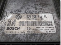 Recambio de centralita motor uce para seat toledo (5p2) stylance / style referencia OEM IAM 0281012922 03G906016KL EDC16U1 2