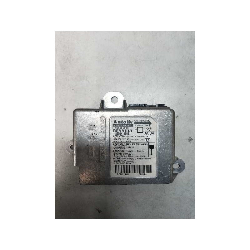 Recambio de centralita airbag para renault megane ii berlina 3p confort authentique referencia OEM IAM 604289900 8200411006 ACU4