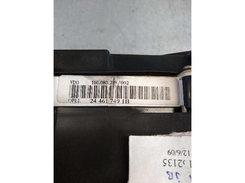 Recambio de cuadro instrumentos para opel zafira a 2.0 dti referencia OEM IAM 110080208002 24461749JB 