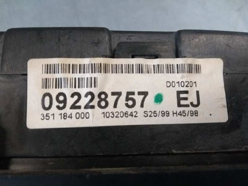 Recambio de cuadro instrumentos para opel zafira a 2.0 dti referencia OEM IAM 09228757EJ 351184000 