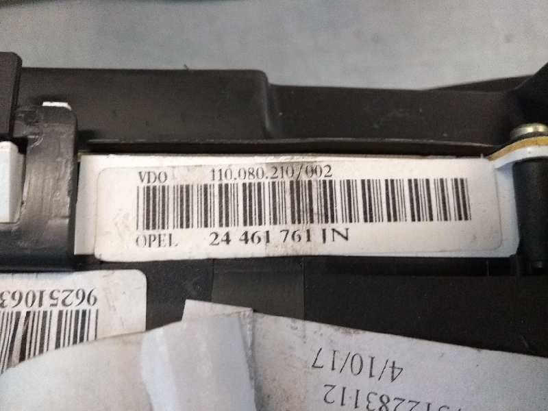 Recambio de cuadro instrumentos para opel zafira a 2.0 dti referencia OEM IAM 110080210002 24461716JN 