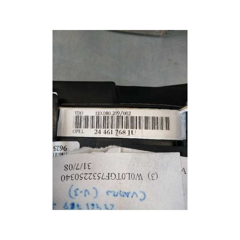Recambio de cuadro instrumentos para opel zafira a 2.2 16v dti cat (y 22 dtr / l50) referencia OEM IAM 110080209002 24461768JU 