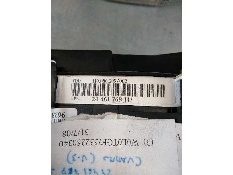 Recambio de cuadro instrumentos para opel zafira a 2.2 16v dti cat (y 22 dtr / l50) referencia OEM IAM 110080209002 24461768JU 