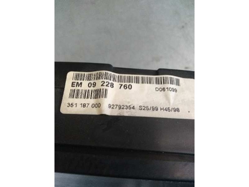 Recambio de cuadro instrumentos para opel zafira a 1.6 16v referencia OEM IAM EM09228760 351187000  Recambio de cuadro instrumentos para opel zafira a 1.6 16v referencia OEM IAM EM09228760 351187000