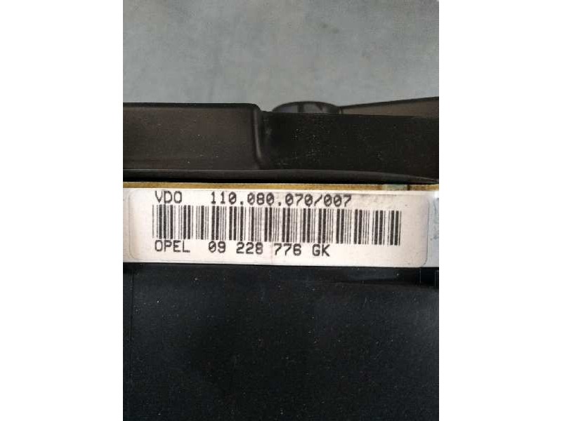 Recambio de cuadro instrumentos para opel zafira a 2.2 16v cat (z 22 se) referencia OEM IAM 110080070007 09228776GK 