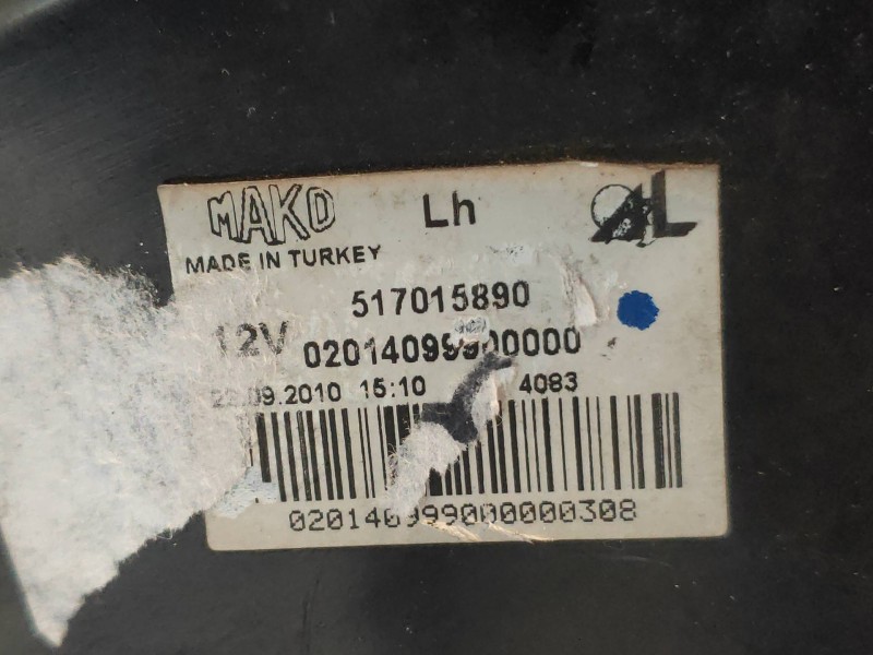 Recambio de piloto trasero izquierdo para fiat punto (evo) (199) dynamic referencia OEM IAM 517015890  