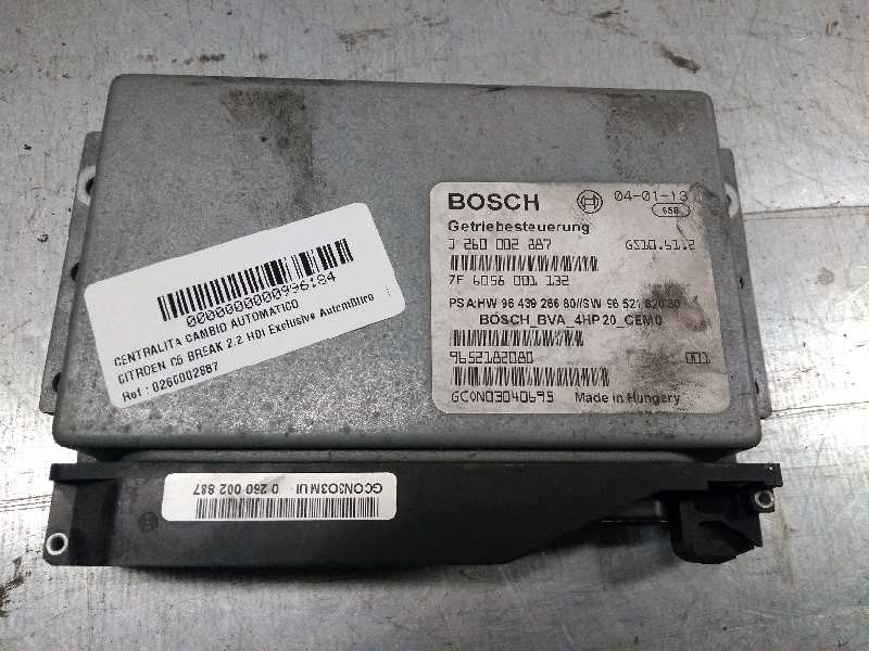 Recambio de centralita cambio automatico para citroen c5 break 2.2 hdi exclusive automático referencia OEM IAM 0260002887 964392