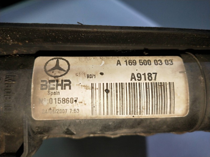 Recambio de radiador agua para mercedes clase a (w169) a 150 (169.331) referencia OEM IAM 1695000303  