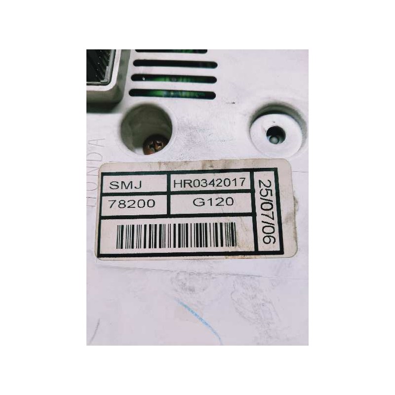 Recambio de cuadro instrumentos para honda civic berlina 5 (fk) 2.2 i-ctdi comfort referencia OEM IAM HR0342017 78200G120 SMJ