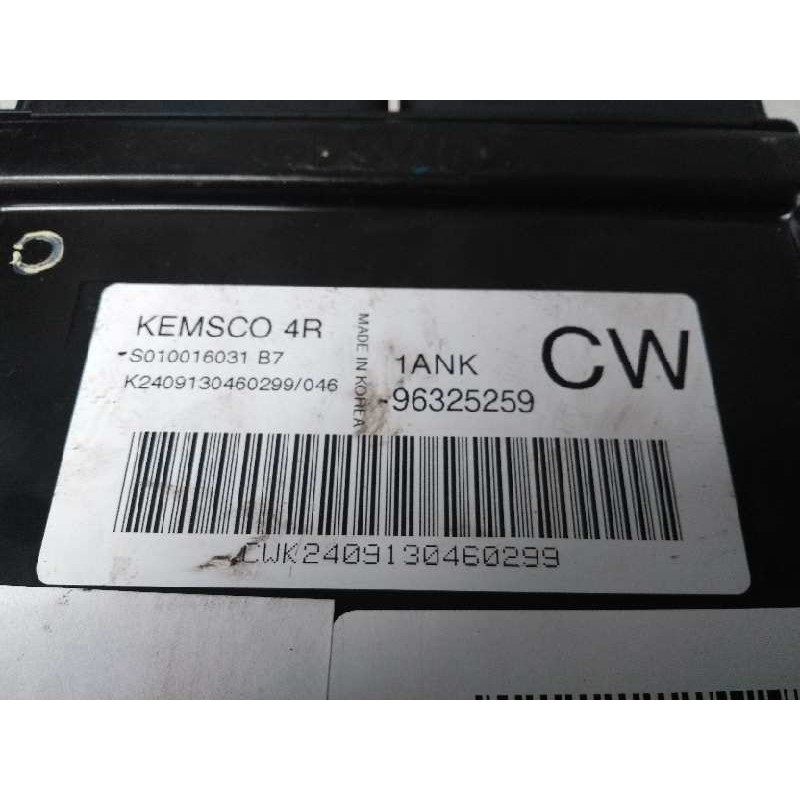 Recambio de centralita motor uce para daewoo matiz cd referencia OEM IAM 96325259 S010016031B7 4R 1ANK CW