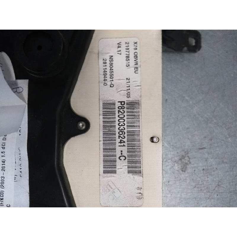 Recambio de cuadro instrumentos para renault kangoo (f/kc0) 1.5 dci diesel referencia OEM IAM P8200336241C NS8045501Q 