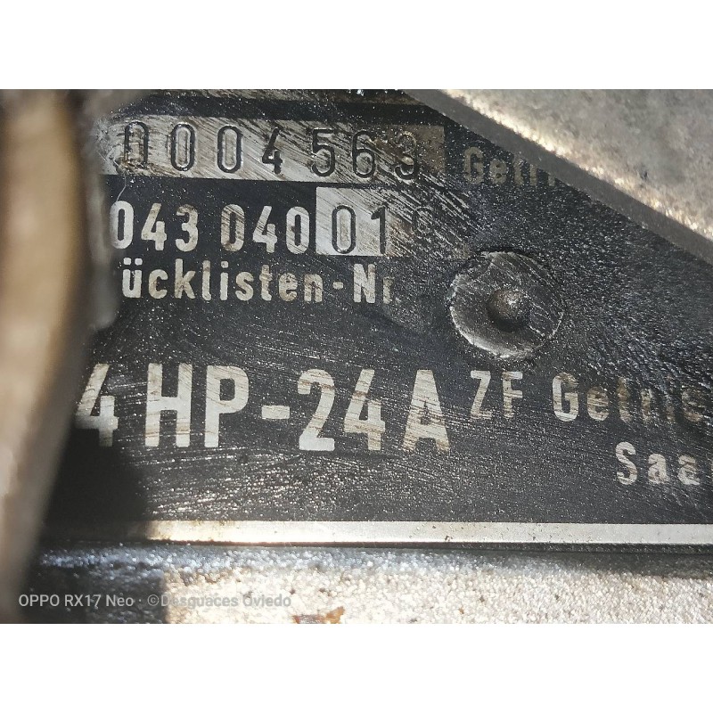 Recambio de caja cambios para audi v8 (d11) 3.6 v8 cat referencia OEM IAM 4HP24A 1043040019 0004563