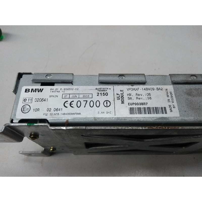 Recambio de modulo bluetooth para bmw x5 (e53) 3.0 24v turbodiesel cat referencia OEM IAM 8421693455202 14474810 VP3KAF14B409BA2