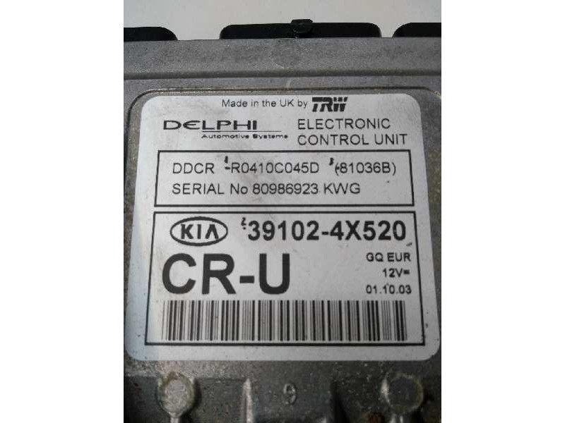 Recambio de centralita motor uce para kia carnival ii 2.9 crdi lx referencia OEM IAM R0410C045D 391024X520 81036B